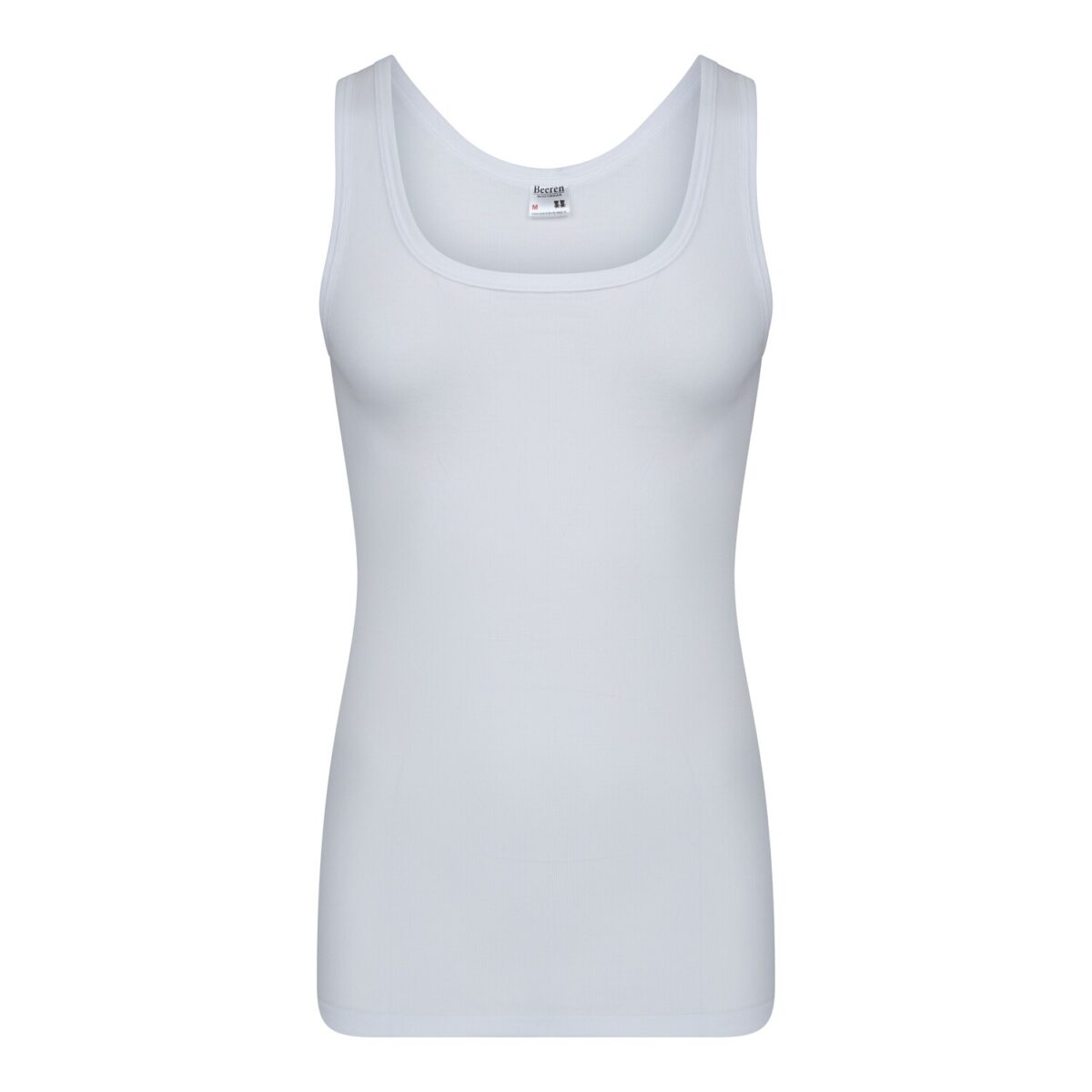 Vooraanzicht Singlet Wit