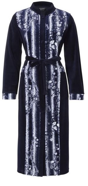 Pastunette Velours Ochtendjas 'Navy'-0