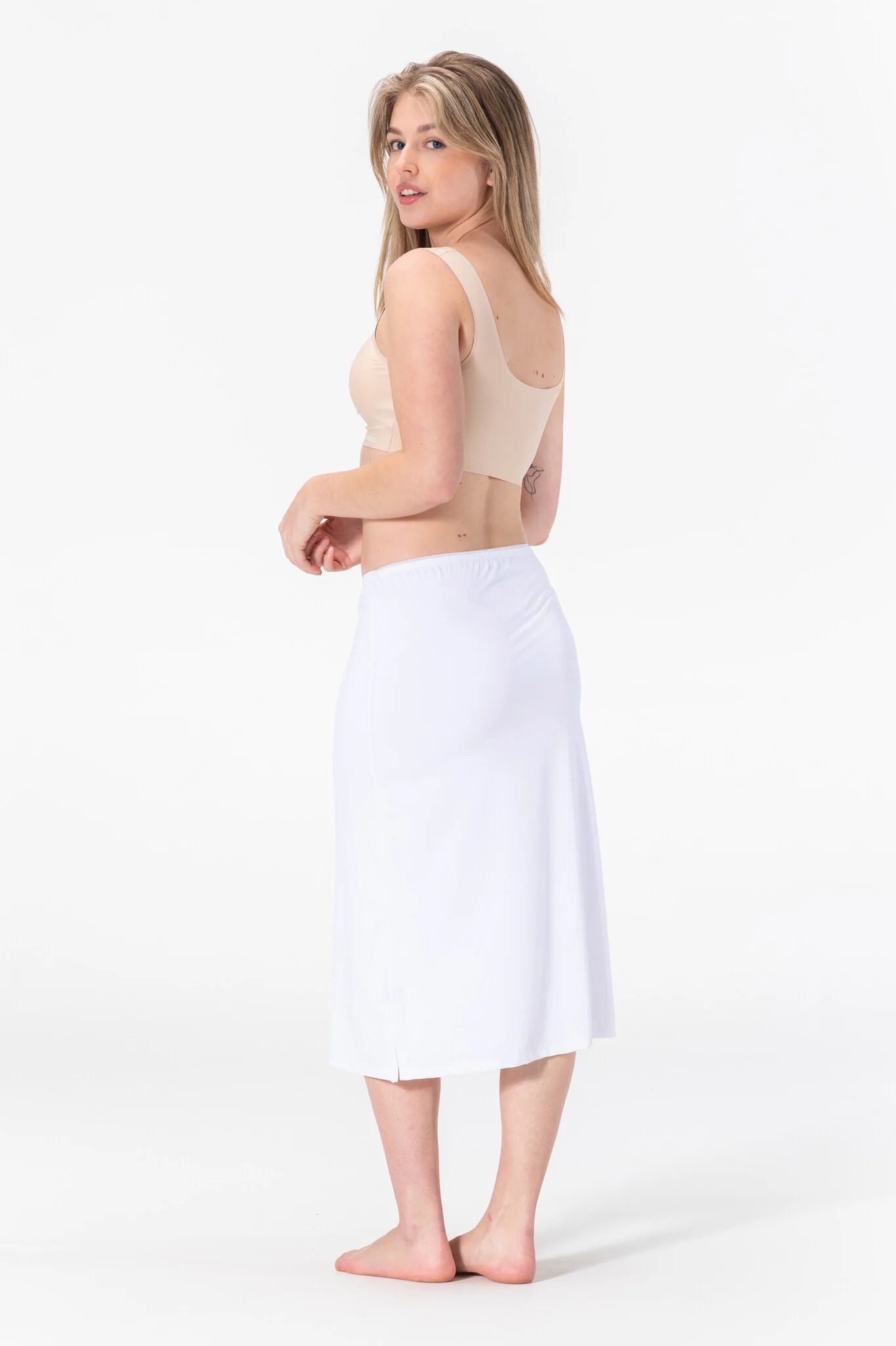 Achteraanzicht op model