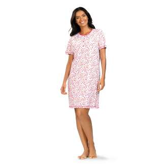Comtessa Nachthemd 'Watercolour Pink Dots'
