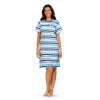 Comtessa Nachthemd 'Cool Blue Stripes'