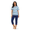 Comtessa Pyjama ‘Cool Blue Stripes’
