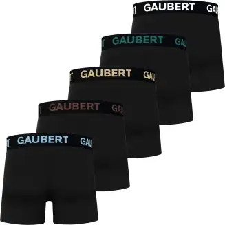 Alternative view of Gaubert Heren Boxershort 5-Pack (Zwart)