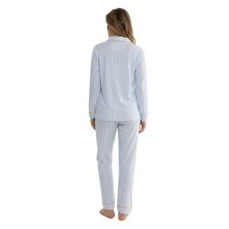Alternative view of Cocodream Velours Pyjama 'Open Blue'